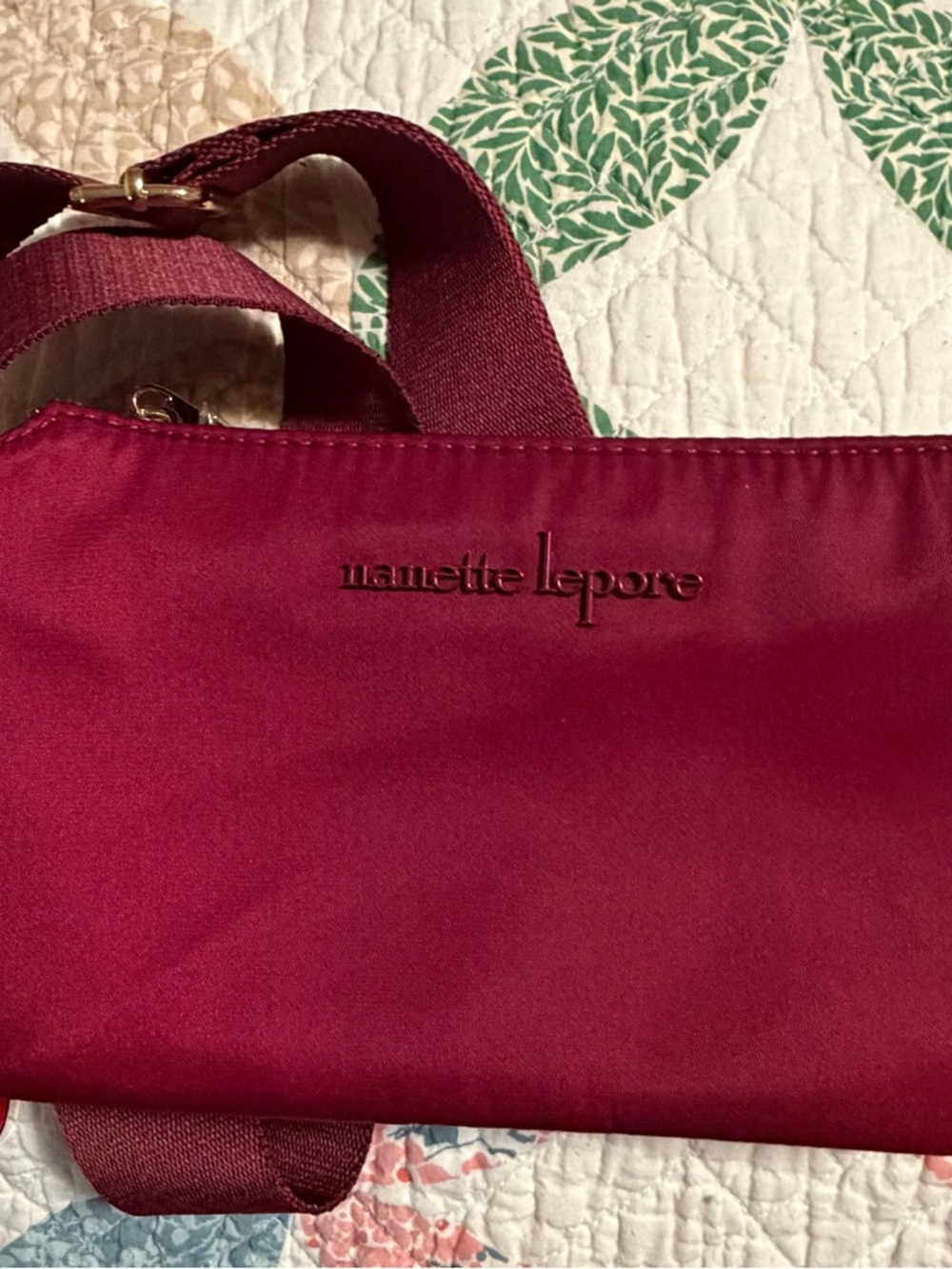 Nanette Lepore Raspberry Crossbody Bag